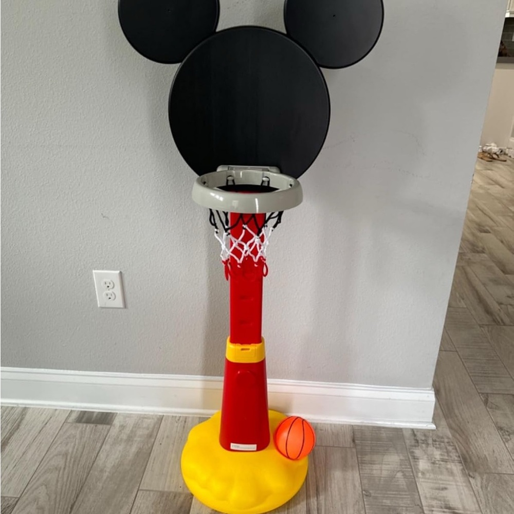Mickey Mouse Kids Basketball Hoop - Red and Yellow